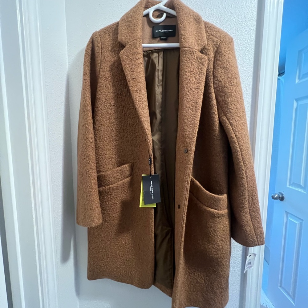 Marc New York Tan Wool Coat